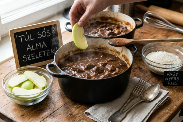 Konyhai balesetek megmentése: sós leves és csomós szósz javítása házi praktikákkal