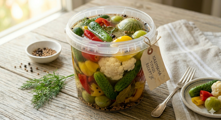 Békebeli „dobálós” savanyúság vödörben: Roppanós és friss marad nagyon sokáig!